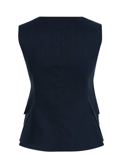 Slade Crew Linen Vest (Salute)