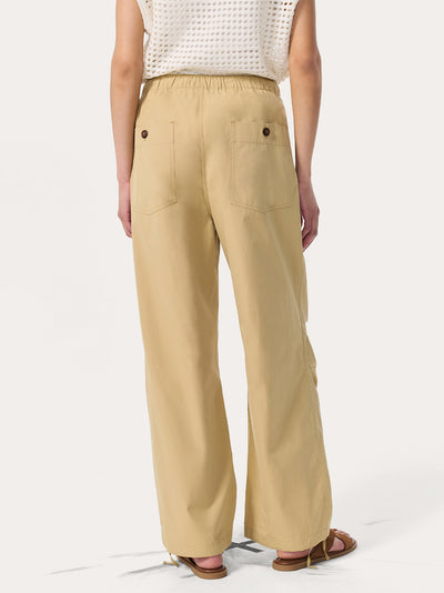 Adina Cotton Pant (Light Brown)