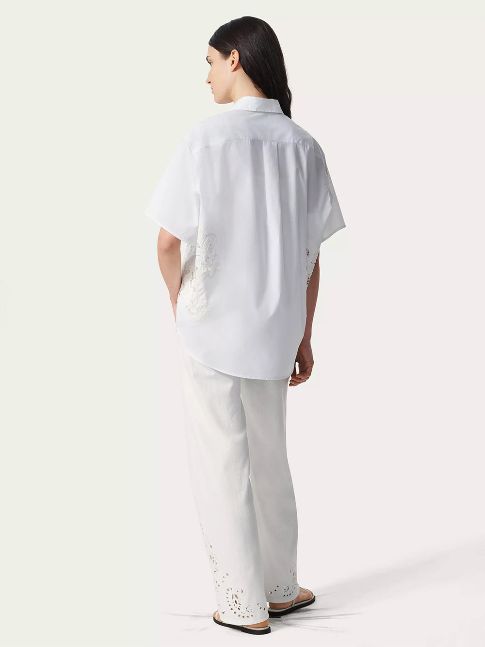 Amy Lace Shirt (White Lace)