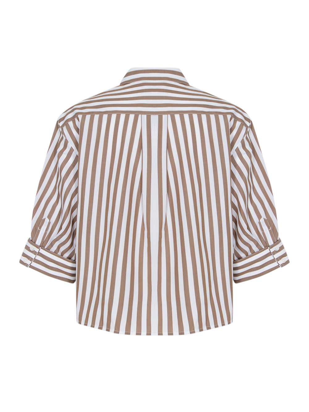 Lucia Striped Shirt (Brown Stripe)
