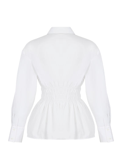 Blythe Poplin Shirt (White)