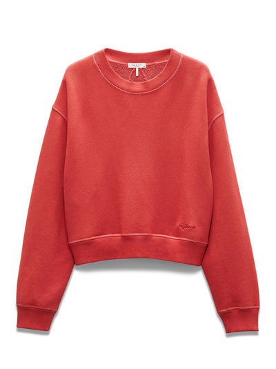 Vintage Terry Sweatshirt Red