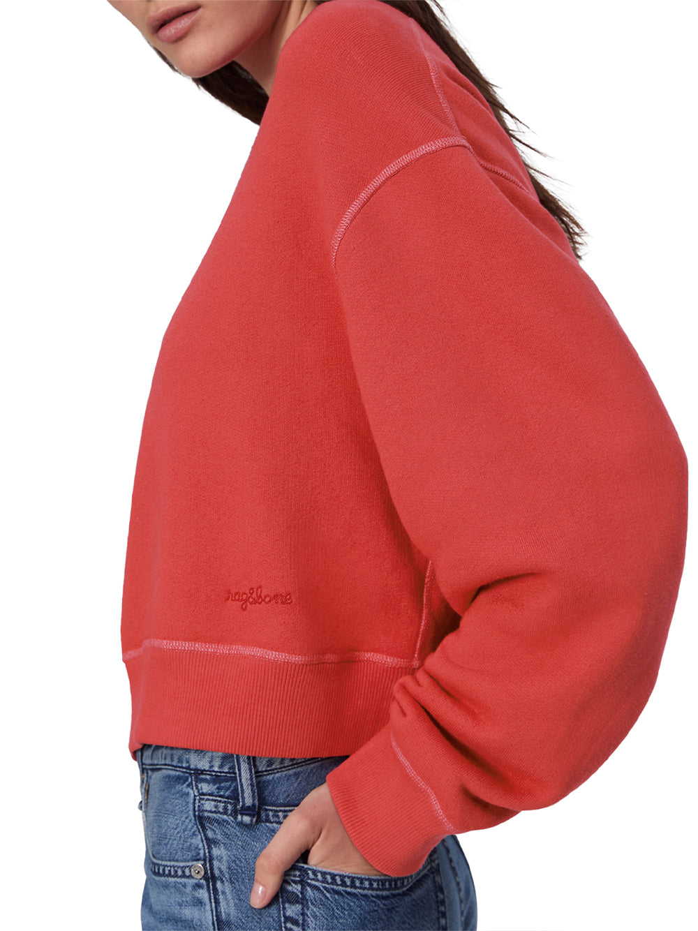 Vintage Terry Sweatshirt Red