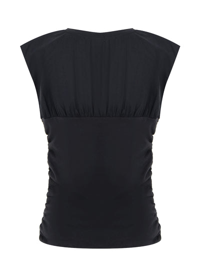 Mica Banded Top (Black)