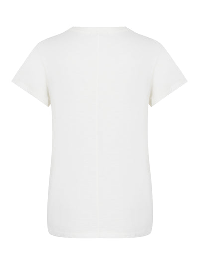 Disco Embroidered Tee Ivory Multi