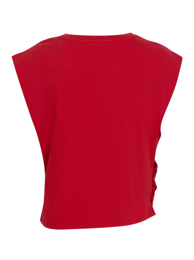Mica Cropped Tank (Print Red)