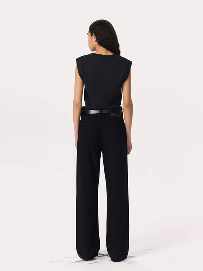Mica Cropped Tank (Black)