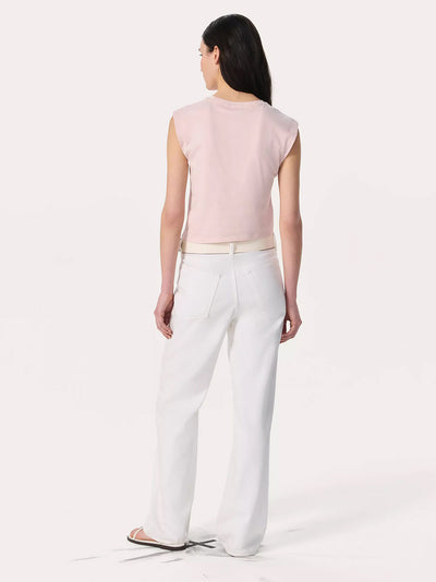 Mica Cropped Tank (Dusty Rose)