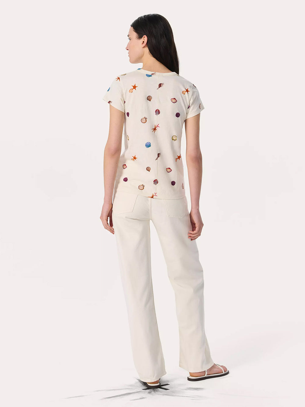All Over Seashell Tee (Ivory Multi)