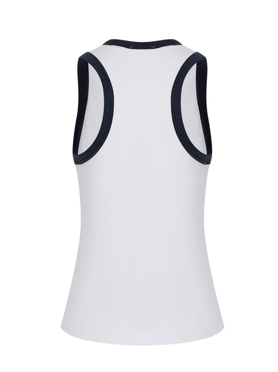 Mia Ringer Tank (White Multi)