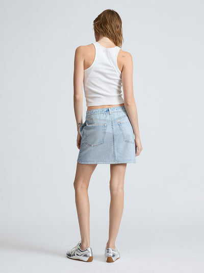 Miramar Terry Mini Skirt (Meadowblue)