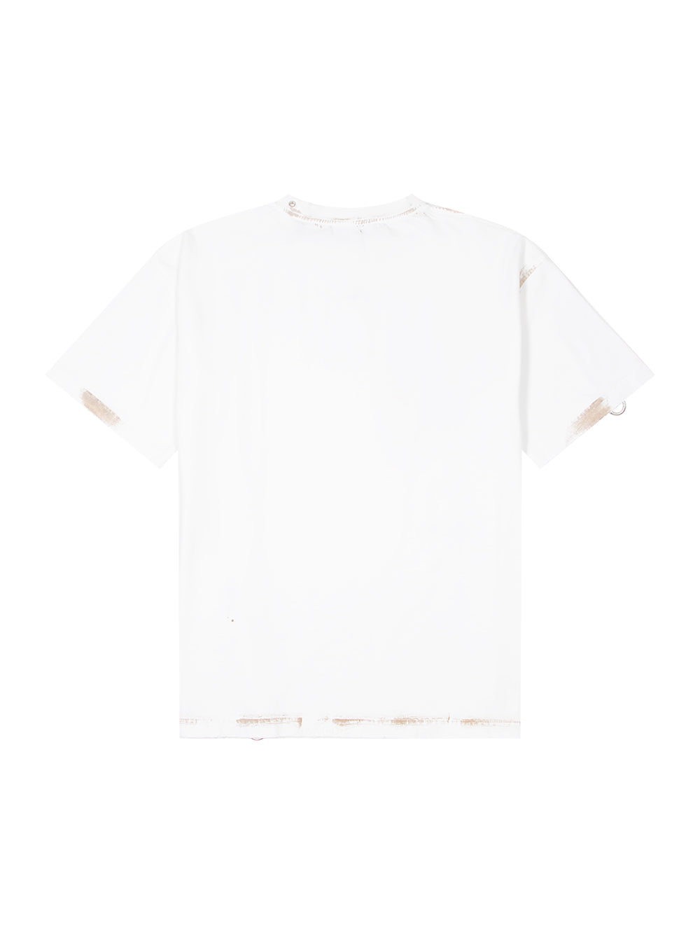 White Piercing Detail T-Shirt White