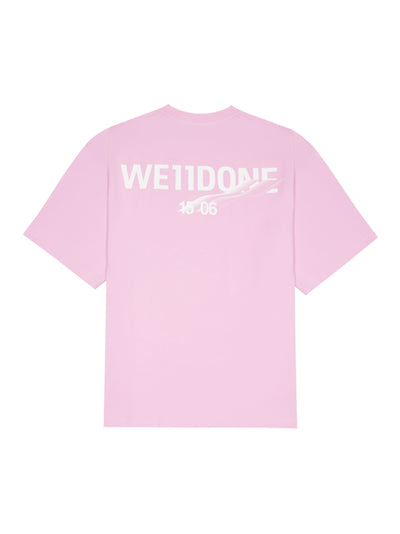 Wave Logo Short-Sleeved T-Shirt Light Pink