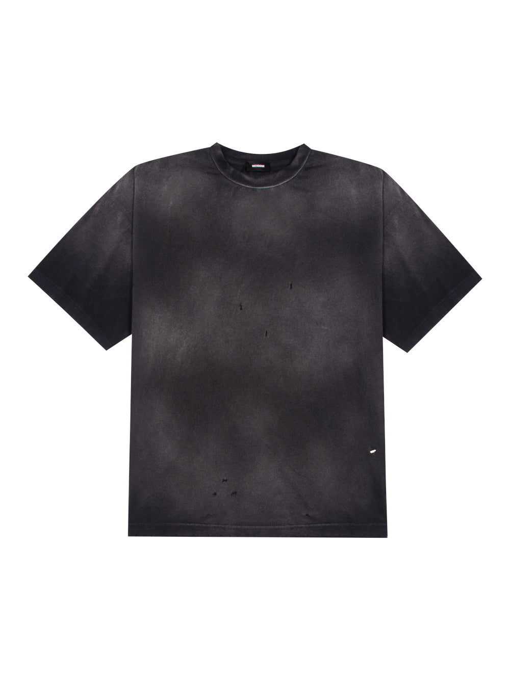 Dyed Short-Sleeved T-Shirt Black