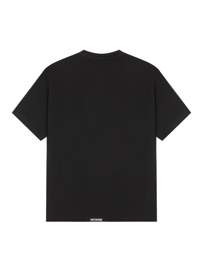 Pearl Logo Washed Short-Sleeved T-Shirt Black