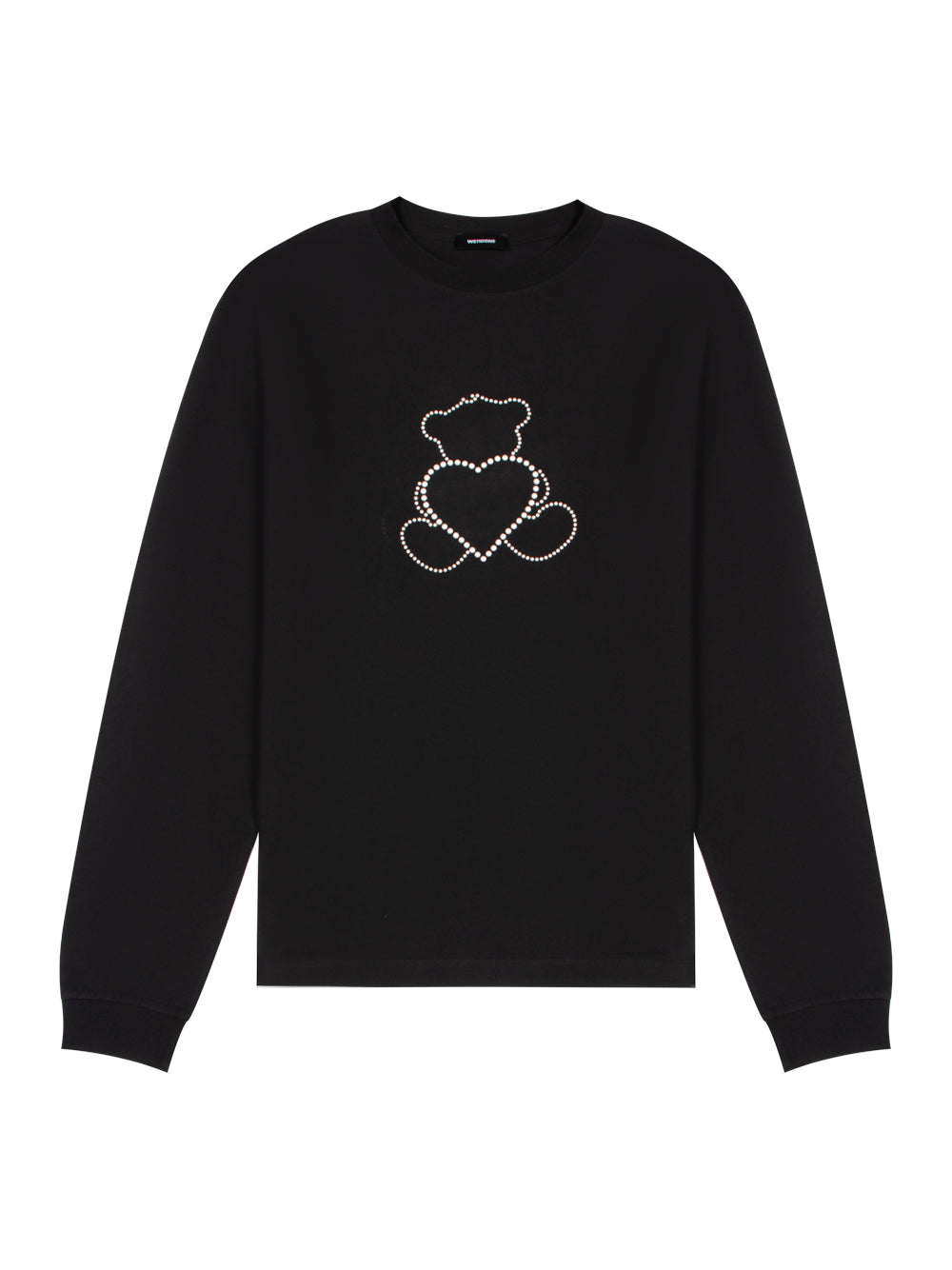 Pearl Bear Long-Sleeved T-Shirt Black