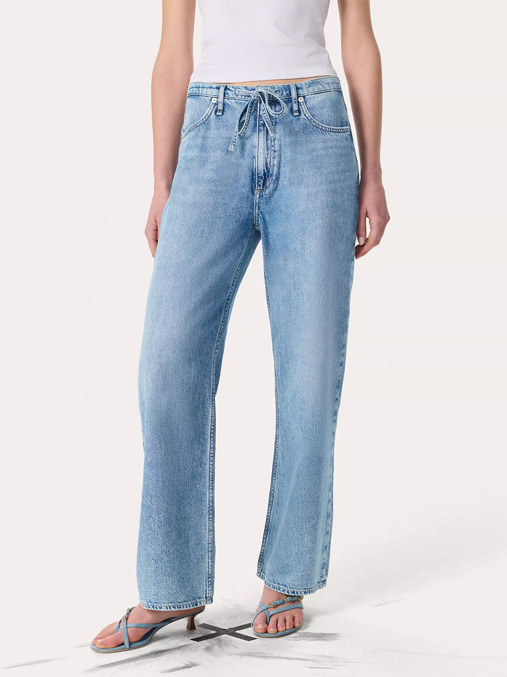 Ultra Featherweight Phoebe Drawstring Jean (Tilden)