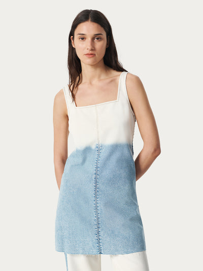 Jayde Denim Dress (Bleach Stripe)