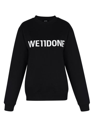Basic Logo Fitted Sweatshirt (Black)