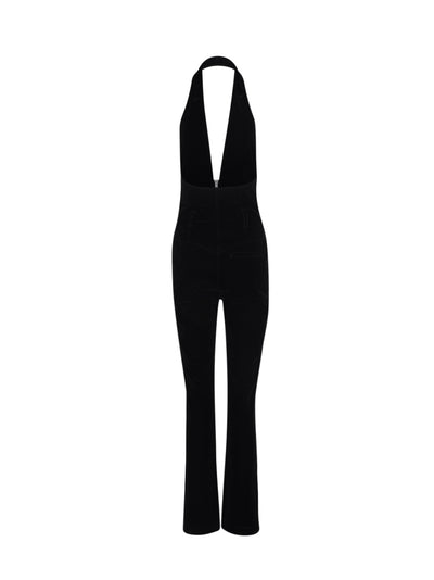 Velvet Jumpsuit (Black)