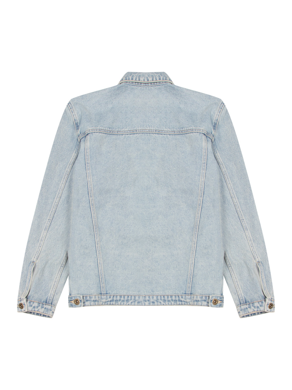 Embroidered Logo Denim Jacket (Sky Blue)