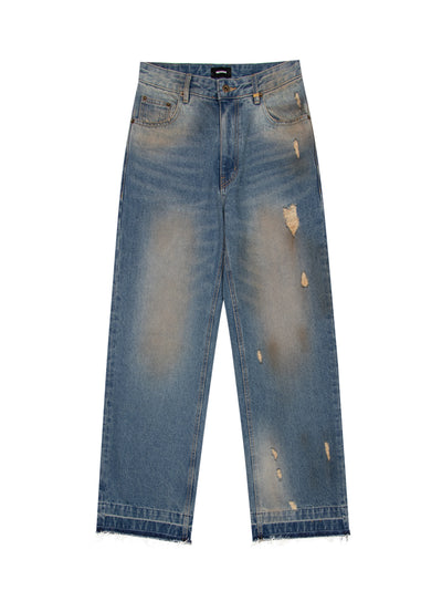 Grunge Denim Pants (Blue)