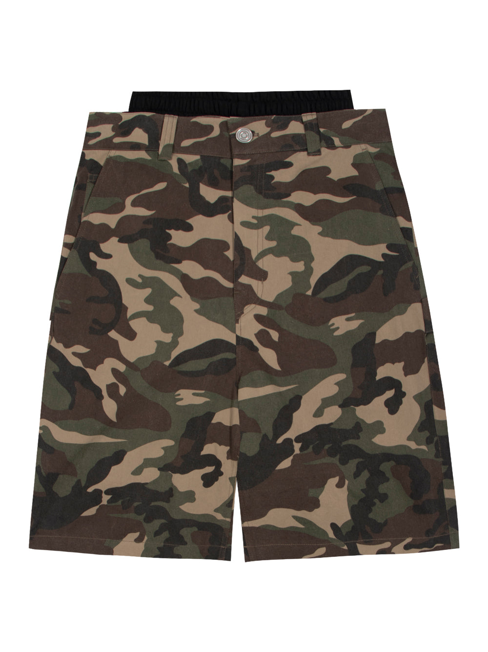 Camouflage Low-Slung Pants (Khaki)