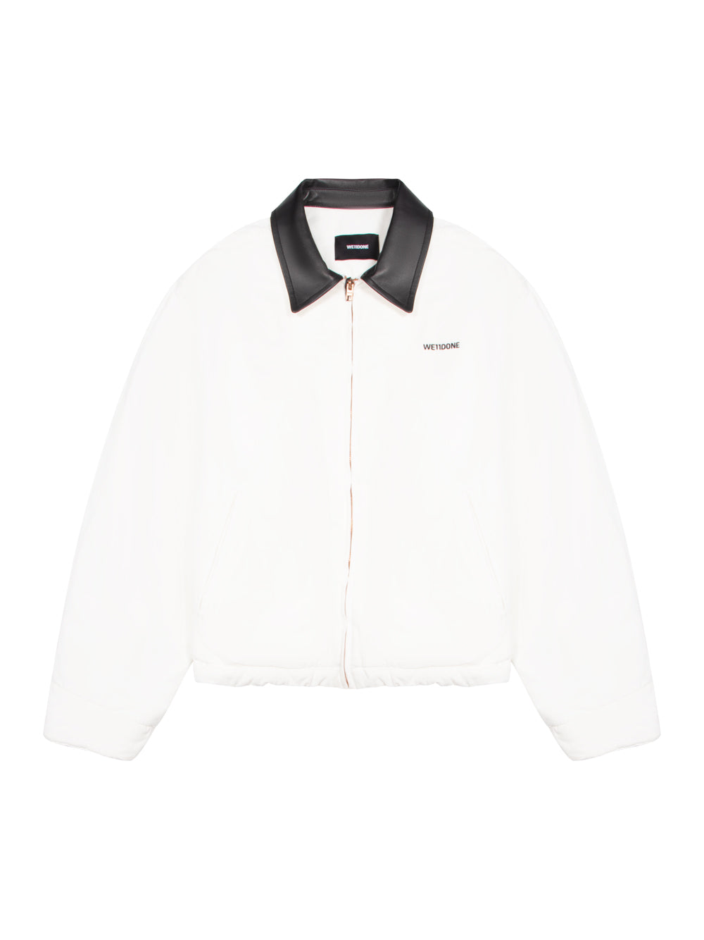 Padded Oxford Jumper Jacket (White)