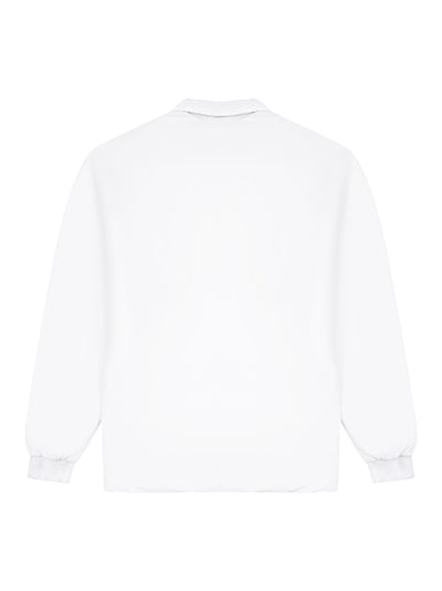 Padded Polo Cotton T-shirt (White)