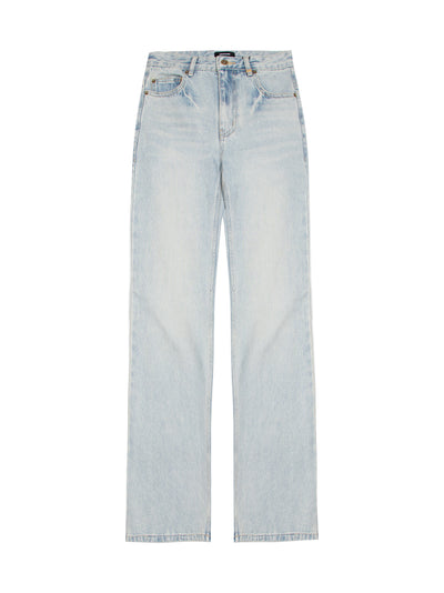 Straight-Fit Denim Pants (Sky Blue)