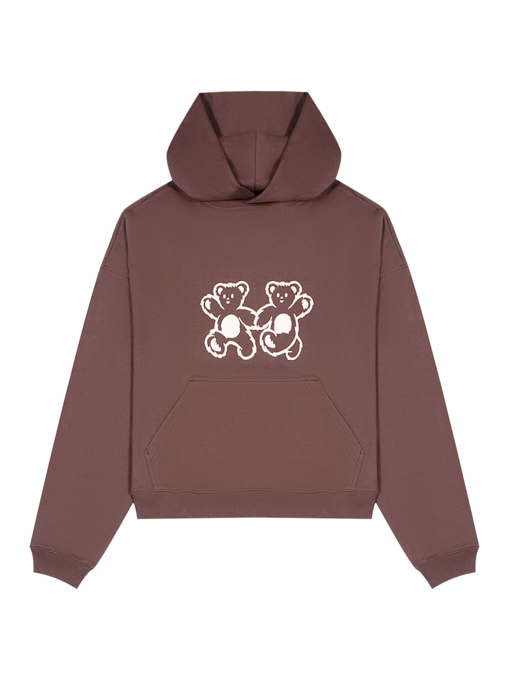 Teddy Twins Hoodie (Brown)