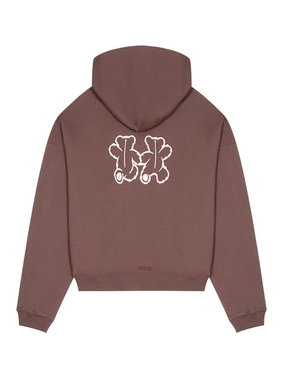 Teddy Twins Hoodie (Brown)