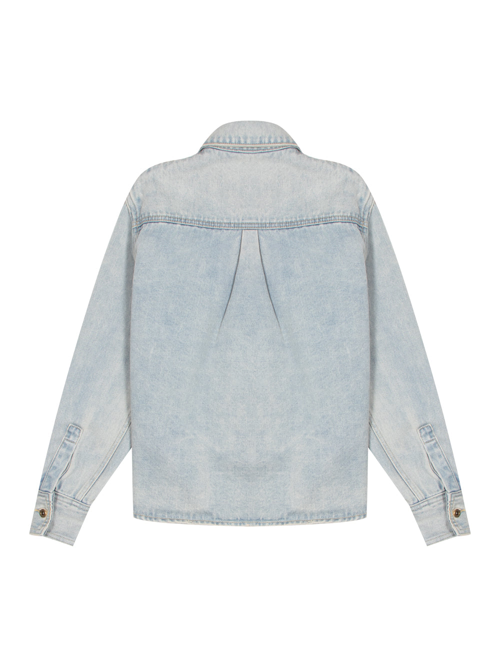 Washed Denim Shirt (Sky Blue)