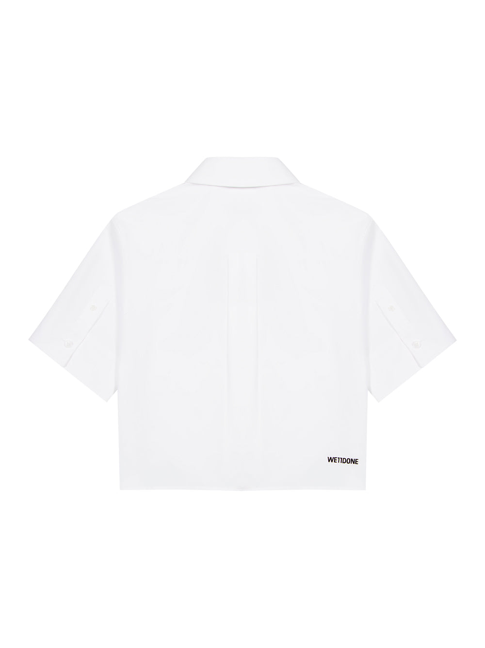 Cropped Pocket Shirt (White)