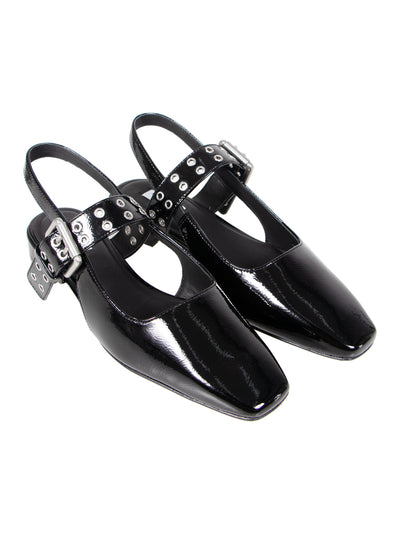 Astra Slingback Black Patent