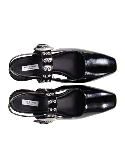 Astra Slingback Black Patent