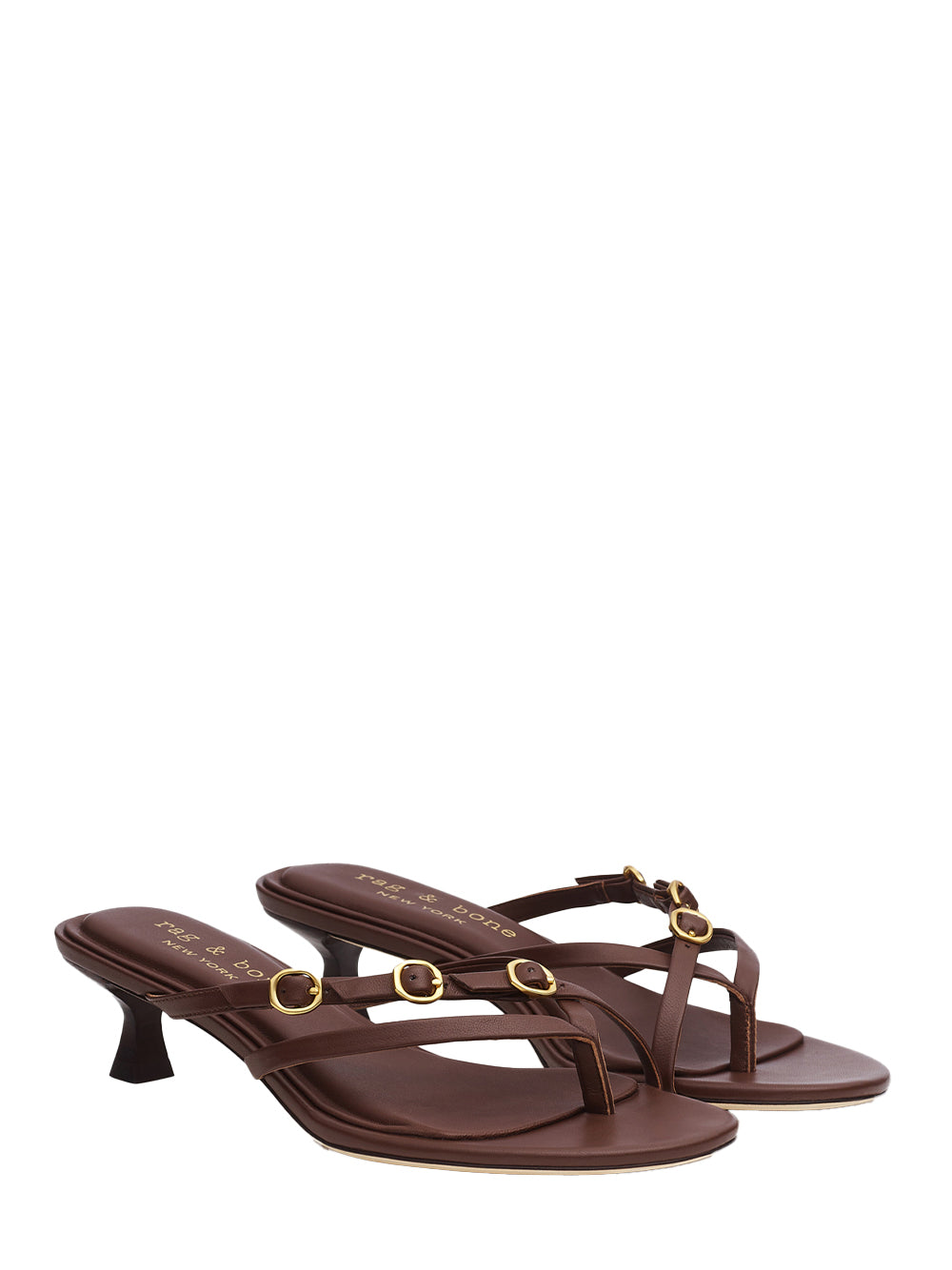 Sammie Buckle Kitten Heel (Dark Mocha)