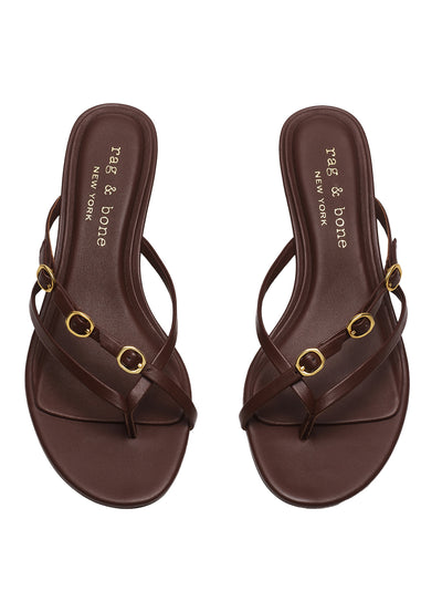 Sammie Buckle Kitten Heel (Dark Mocha)