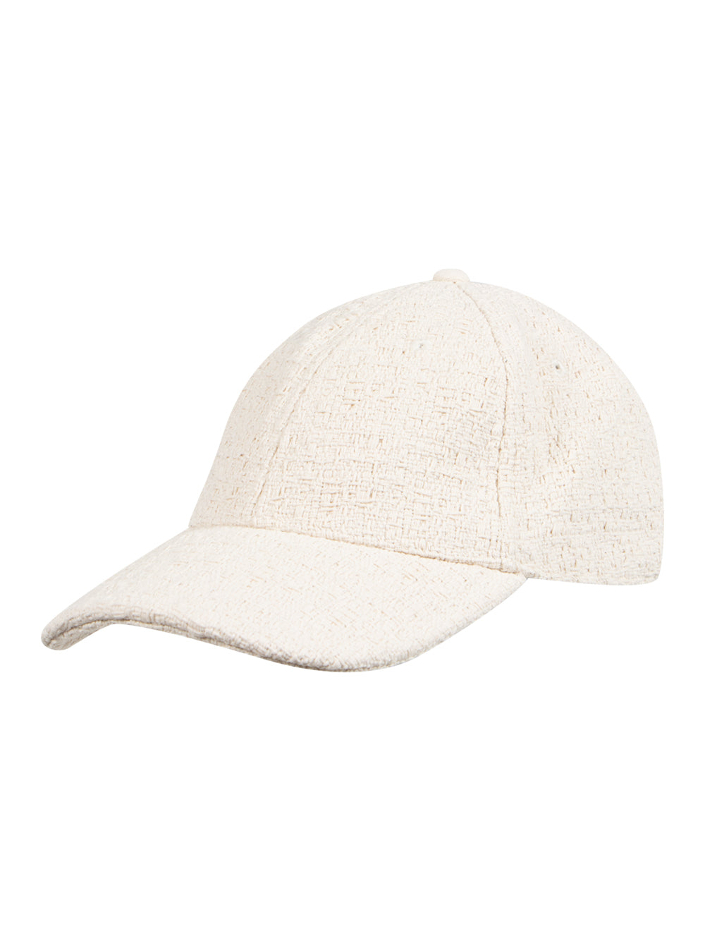 Harlow Baseball Cap (Ivory Tweed)