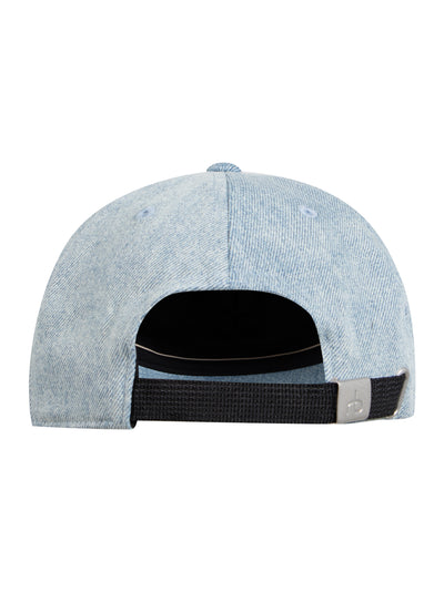 Harlow Baseball Cap (Light Wash Denim)