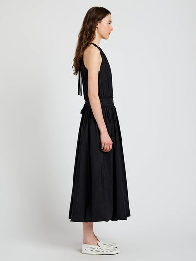 Wylie Dress In Tech Poplin (Black)