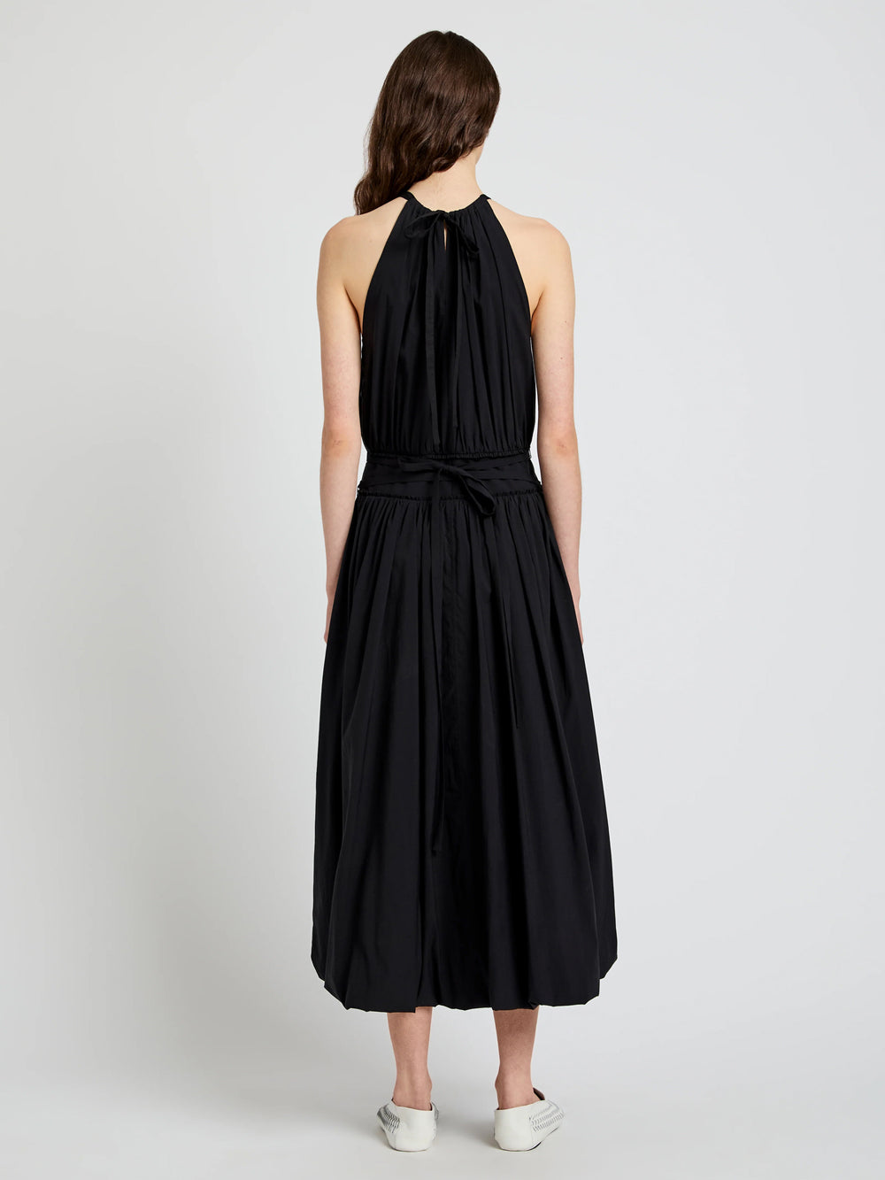 Wylie Dress In Tech Poplin (Black)