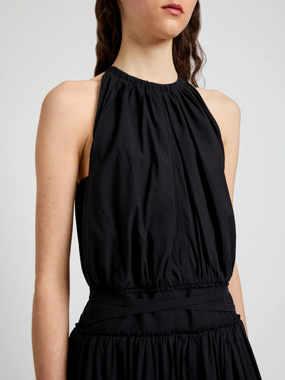 Wylie Dress In Tech Poplin (Black)