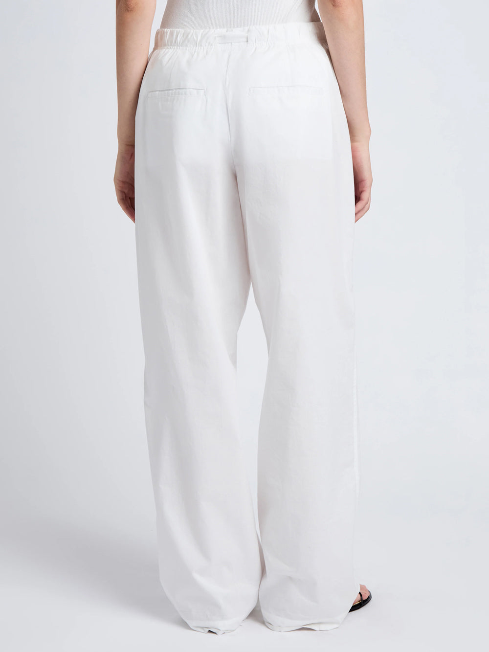 Barrett Pant In Stretch Poplin (White)