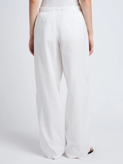 Barrett Pant In Stretch Poplin (White)