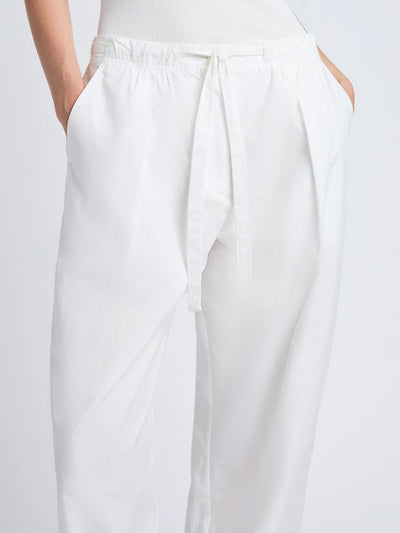 Barrett Pant In Stretch Poplin (White)