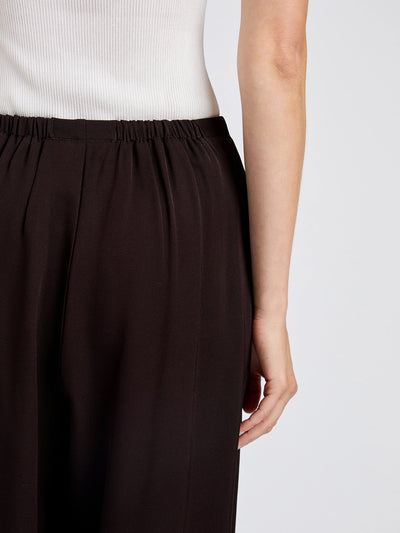 Meadow Pant In Merino Wool Twill Chocolate