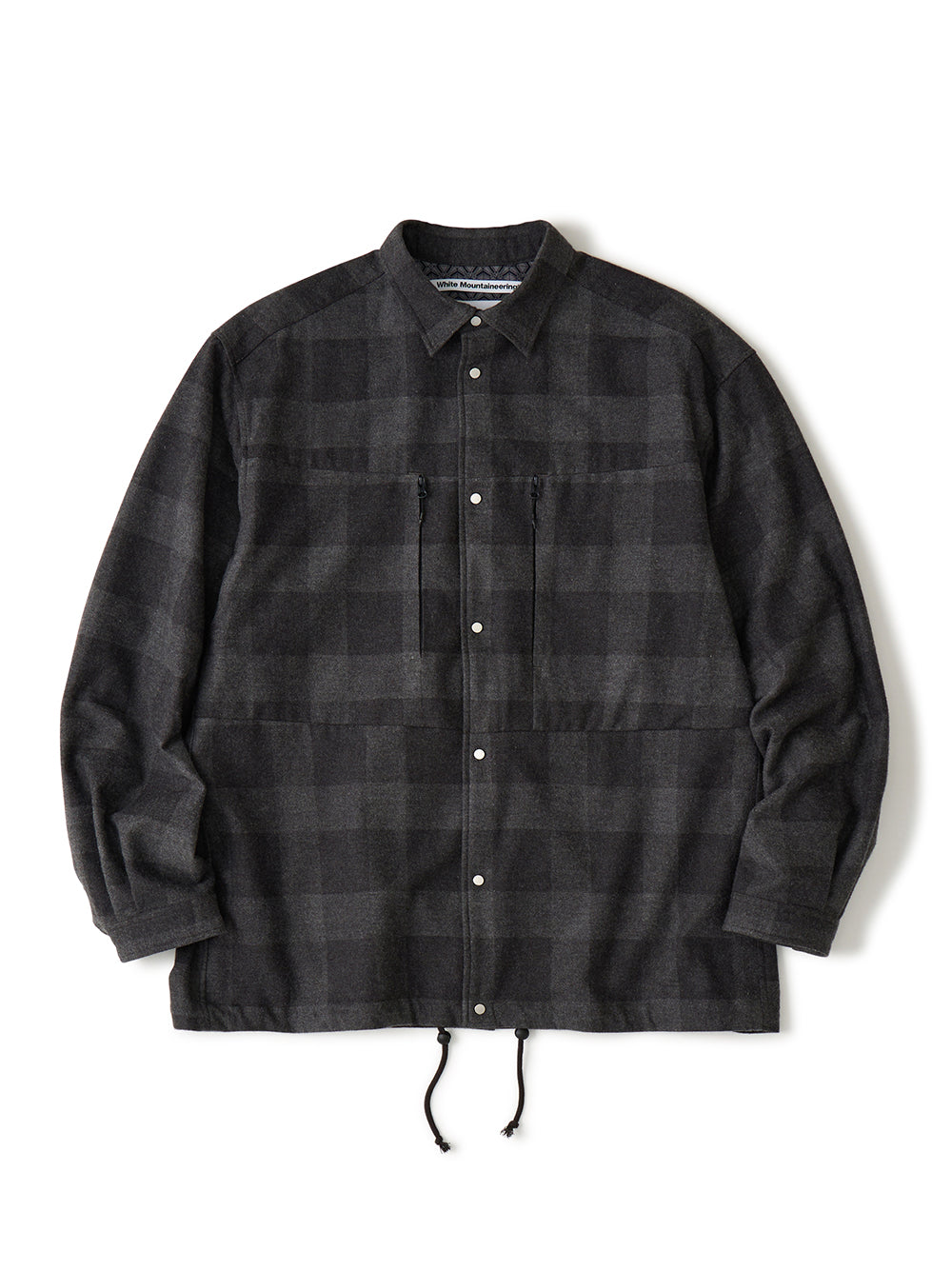 Gusset Sleeve Shirt Blouson Charcoal