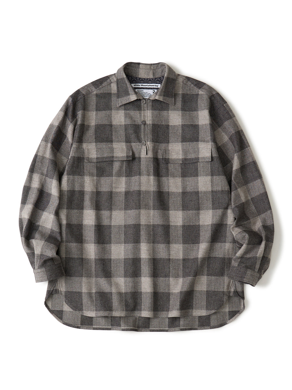 Gusset Sleeve Pullover Shirt Gray