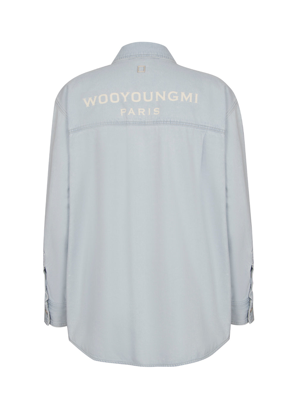 Back Logo Denim Shirt (Light Blue)